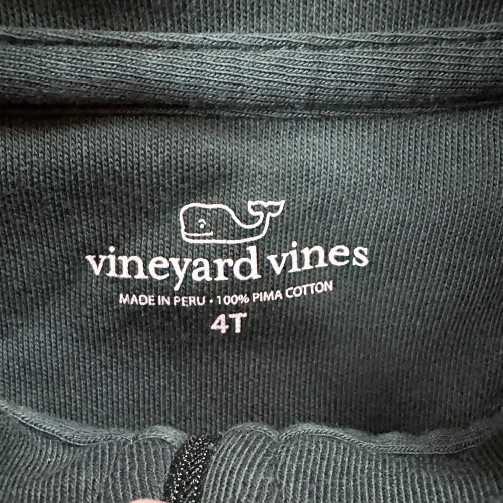 Vineyard Vines Boys Shep Shirt EUC  HunterGreen Boys size 4T - Picture 4 of 7